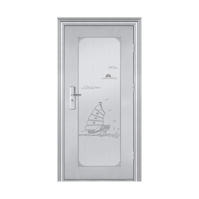 China Anti-Theft Stainless Steel Single Door Hot Sale Popular Design Cheap  Entrance Security Door for sale