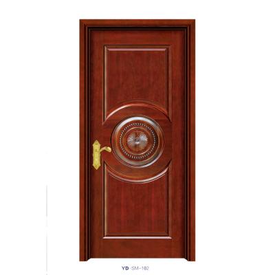 China Anti-Theft Flower Design High Quality Composite Wooden Doors for sale