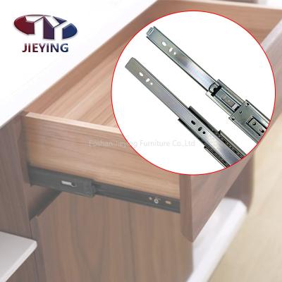 China Contemporary Full Extension Ball Bearing Drawer Slide Galvanized Passivation Furniture Drawer Channel Rail Drawer Runner for sale