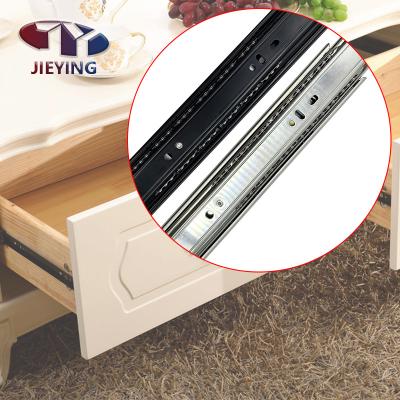 China Full Extension 2022 Contemporary Hardware Hidden Kitchen Furniture Cabinet Soft Narrow Drawer Slides Undermount Drawer Slide for sale