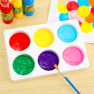 China Custom Watercolor PP Acrylic Paint Bulk Plastic Oil Paint Palette For Kids for sale