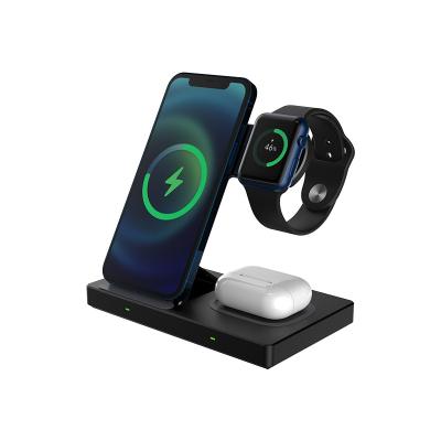 China Qi-enabled devices 3in1 the most cost-effective wireless charger, 5w/10w 15w fast wireless charger for sale