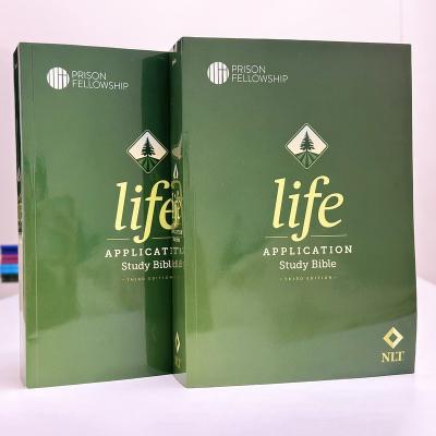 China paper & Cardboard Dispenser Factory Price Perfect Binding Softcover Luxury Bibles Book With Bible Paper for sale