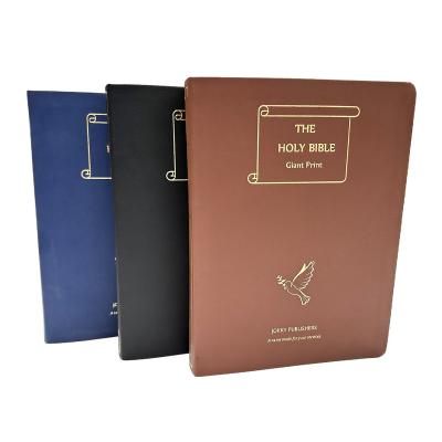 China paper & Carton The Holy Bible Printing Service Custom PU Leather Cover For Study Bible Paper Kids Journal Kids Factory Supplier China for sale