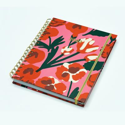 China paper & Promotional cardboard diary journal notebooks planner printing customized logo for cute hardcover book pu leather kawaii a4 a5 students mini for sale