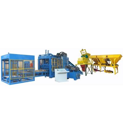 China Building Material Stores Brick Making Machinery QTY10-15 Full Automatic Hollow Interlocking Brick Machine Production Line For Cement Cinder Flash Block for sale