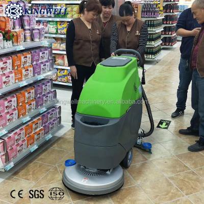 China Wholesale Price Hotels Battery Operated Walk Behind Manual Floor Scrubber for sale