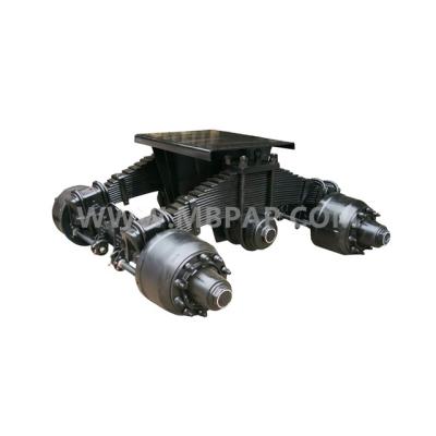 China Trailer Parts Tandem Trailer Truck Parts 32T 28T 24T Disc Wheel Bogie Suspension for sale