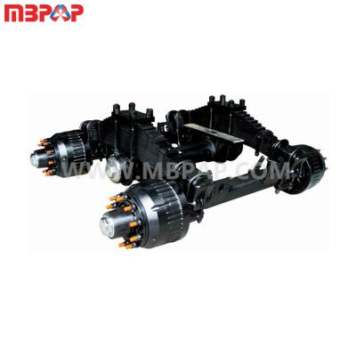 China Trailer Parts Suspension Axle Track Bogie Semi Trailer Truck 1840mm 2*12T 2*14T 2*16T 2*18T for sale