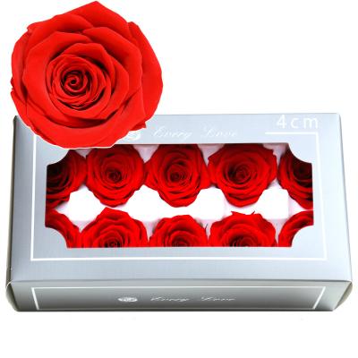 China Factory supply real roses wholesale preserved rose 3-4cm preserved rose flower for sale