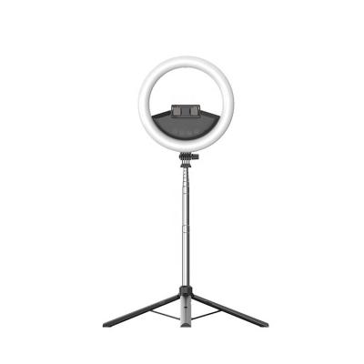 China Lamps Stand 10 Inch Circle Lights Dimmable LED Stand Phone Holder Tripod Lamps Ring Selfie Lighting For Photography for sale