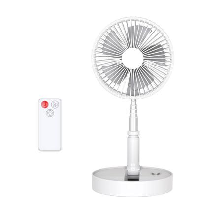 China Cover Fan Blades New 2022 Removable and Washable Usb 3600mah Charging Mini Telescopic Floor Fan With Remote Control for sale