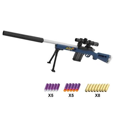 China Electronic Toy Wholesale Cheap Realistic M24 Sniper Plastic Gun Shell Ejecting Soft Bullet Shooting Games Soft Bullet Gun Toys For Kids for sale