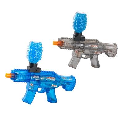 China Electronic Toy High Speed Electric Gel Blaster Gun Ak47 Clear Material Toy Gun With Light 5000 Gel Water Ball Pistol For Shooting Game Toys for sale