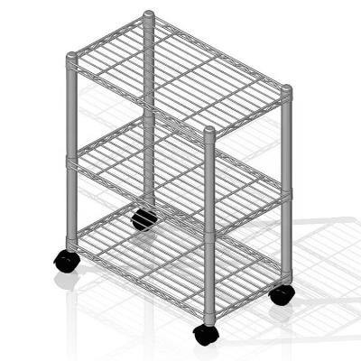 China Sustainable Supermarket Display Shelves Stand Up Space Saver Grid Shelf for sale