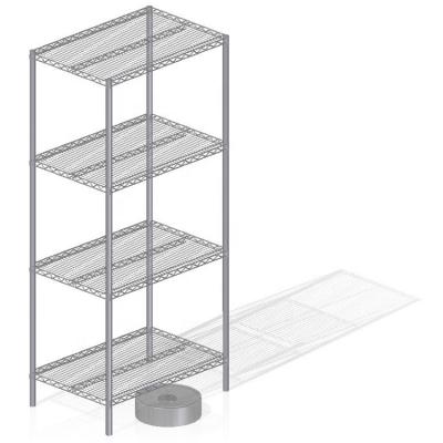 China Corrosion Protection 4 Tier Heavy Duty Steel Shelving Shelving Stacking Storage Shelves Unit for sale