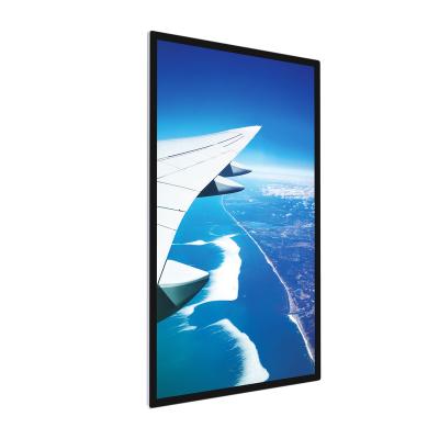 China Supermarket Advertising Wall Mounted Smart TV Digital Signage Touch LCD HD Screen 32/42/46/47/55/65 Inch for sale