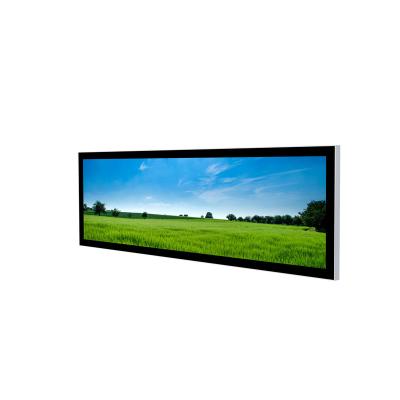 China indoor outdoor wide screen stretched bar lcd screen lcd screen digital signage for bus rectangle screen for sale