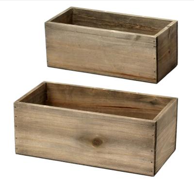 China Popular Retro China Rectangular Planter Box For Plants To Decorate Home Gardens for sale