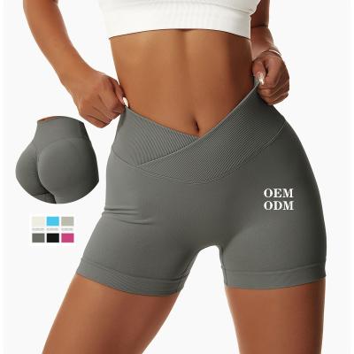 China Crack shorts! crack! Breathable New Gym Fitness Yoga High Waisted Butt LeggingSeamless Biker Shorts For Sports for sale