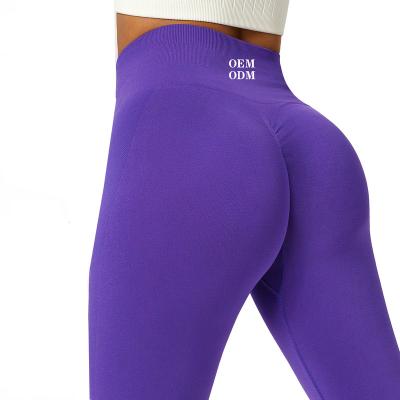 China Wholesale Custom Gym Breathable Sportswear High Waisted Gaiters 2023 Seamless Gym Leggings Lift Yoga Panties For Women for sale