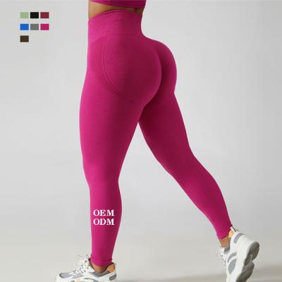 China Wholesale Custom Breathable Women Seamless Leggings Custom Yoga Workout Tights Butt Lift Gaiters For Women for sale