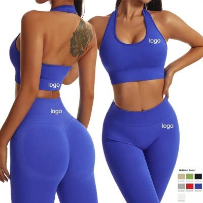 China Wholesale Breathable Ribbed Custom Neno Gym Fitness Sets Yoga Sports Two Piece Short Set For Women for sale