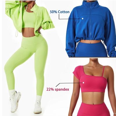 China Wholesale Breathable Fitness Clothing Women Gym Clothes Kit Sweat Suit Butt Lift Fitness Women Long Sleeve Yoga Sets for sale