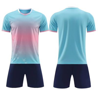 China Custom Football Shirts Uniform Soccer Wear Sets Football Kit Set Football Sublimated Soccer Jerseys Football Wear for sale