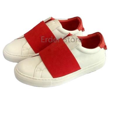 China Women Men Loafers Shoes Multi Color Fashion Trend Color Sneakers Genuine Leather Slip On Shoes Designer Footwear Male Female Lazy Sneakers for sale