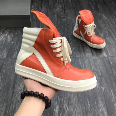 China Fashion Trend Men's Fashion Nudity Boots Women's High Top Genuine Leather RO Platform Design Couples High Top Sneakers High Boot for sale