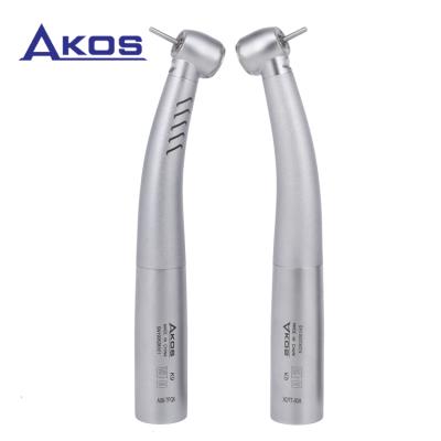 China High Speed ​​Metal Waterjet Dental Fiber Optic Turbine Handpiece 4 LED K Compatible A v o Type Quick Coupling for sale