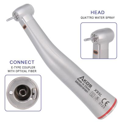 China Low Speed ​​Dental Manufacturer NKS Metal Stainless Steel Counter Angle 1:5 Dental Handpiece for sale