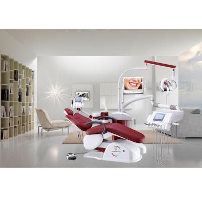 China Metal oral camera and 17 inch monitor dental suntem chairs unit price for sale