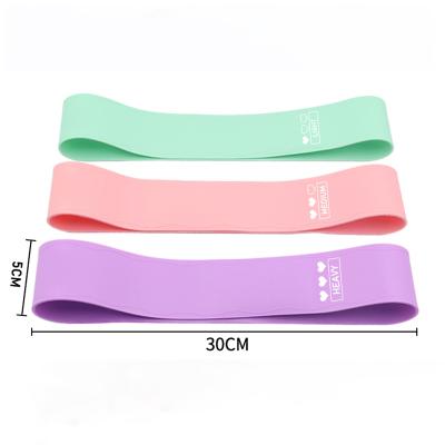 China Durable Gym 3 Levels Elastic Band Latex Resistance Stretch Yoga Loop Anti-Slip Loop Bands for sale