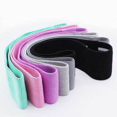 China Durable 3 Pack Multi-colors Exercise Yoga Butt Bands For Yoga Stretching Pink Pilates Resistance Bands for sale