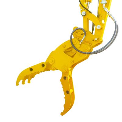 China energy & Mining mini excavator grapple attachment excavator grapple log grapple for EX200-5 excavator for sale