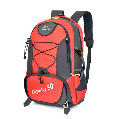 China Wholesale Waterproof Light Weight Shape Large Capacity Sports Backpack For Men Women Outdoor Travel Hiking Bag Camping Mountaineering Bag for sale