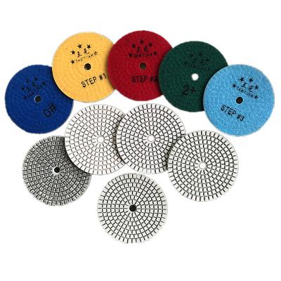 China Superb clarity. Do Not Stain Diamond Artificial Stone Concrete Super Quartz Granite Wet Dry Polishing Pads for sale