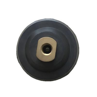 China Protable Machine Durable Polishing Pad And Polishing Pad 100mm Abrasive Flexible Rubber Backing Pad for sale