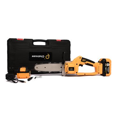 China 8 inch lithium battery portable cordless chainsaw cutting wood with machine tools other hand saws for sale