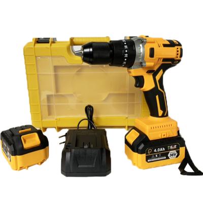 China 36v Repair Machine Tool Lithium Ion Cordless Electric Battery Brushless Screwdriver Industrial Power Drill for sale