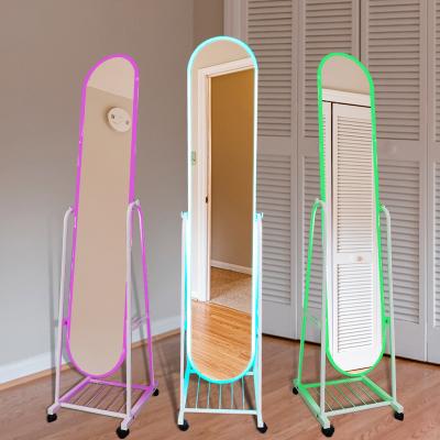 China Large Size Aluminum Plastic Floor Mirror Luxe Full Standing Custom Mirrors for sale