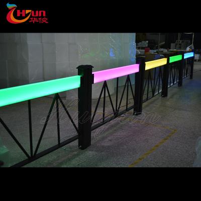 China Decorative Color Changing (16kinds) LED Balcony Fencing Modern Design Square LED Illuminare Remote Control Lighting Fence Railing for sale