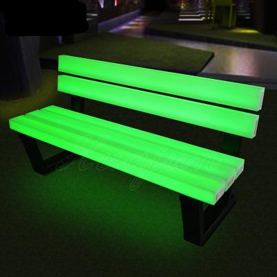 China modern outdoor LED bench chair/colorful modern chair for garden for sale