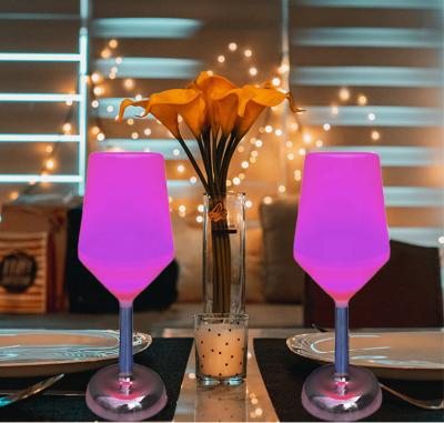 China 2020 New Modern RGB LED Colors 16 Colors Modern Portable Rechargeable Lamp Wine Glass Kit as Decoration Lamp for Bedroom for sale