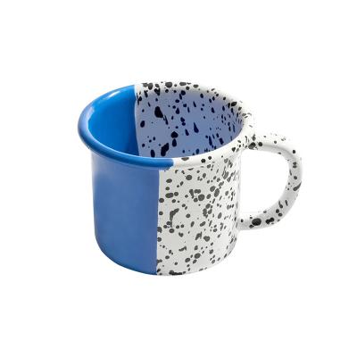 China Viable High Quality Cute Design Polka Dot Design Ceramic Coffee Mug Mug 11oz Mug Custom Ceramic Coffee Mug for sale