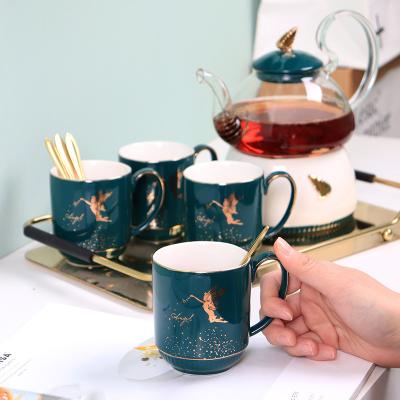 China Viable Nordic Ceramic Coffee Tea Set Porcelain Style Custom Afternoon Tea Sets With Teapot for sale