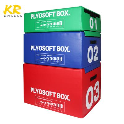 China Custom Jump Exercise Plyo Box Set Adjustable Foam Plyo Box Soft Plyo Box 4 Set for sale