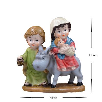 China Europe Artwork Home Decor Scrapbook Decor For Virgin Mary Home Catholic Statues Jesus Religious Born Decoration for sale